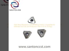 25 থেকে 30 দিনের বর্ধিত টুল লাইফ এবং উত্পাদন সময়ের জন্য উচ্চ পরিধান প্রতিরোধী কার্বাইড মিলিং সন্নিবেশের গ্যারান্টি